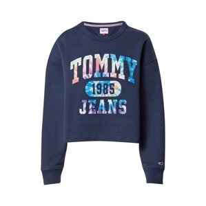 Tommy Jeans Tréning póló  tengerészkék / fehér / azúr / sötét narancssárga / sötétlila