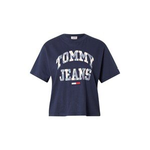 Tommy Jeans Póló  tengerészkék / természetes fehér / füstkék / piros