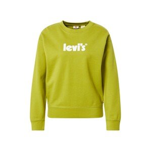 LEVI'S Tréning póló  citromzöld / fehér