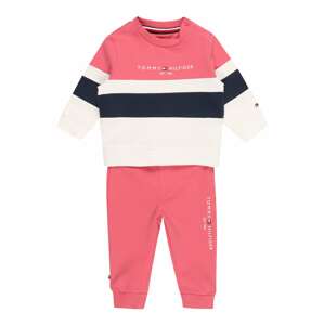TOMMY HILFIGER Jogging ruhák  rózsaszín / fehér / sötétkék