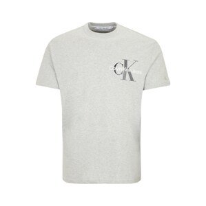 Calvin Klein Jeans Plus Póló  világosszürke / sötétszürke / fehér