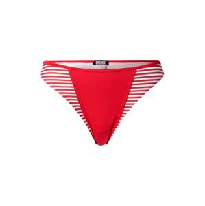 DIESEL Bikini nadrágok  piros / fehér