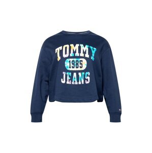 Tommy Jeans Curve Tréning póló  tengerészkék / vízszín / sárga / lila / fehér
