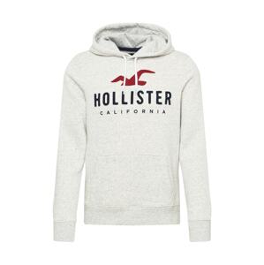 HOLLISTER Tréning póló  szürke melír / piros / tengerészkék