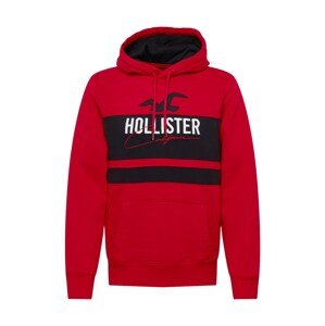 HOLLISTER Tréning póló  piros / fehér / fekete