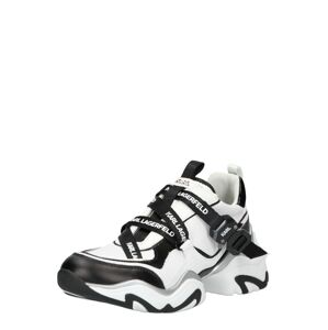 Karl Lagerfeld Rövid szárú edzőcipők 'GEMINI'  fekete / fehér