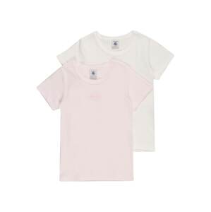PETIT BATEAU Póló  világos-rózsaszín / fehér
