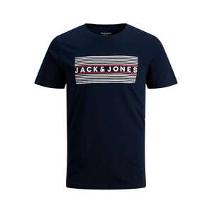 Jack & Jones Junior Póló  tengerészkék / kárminvörös / fehér