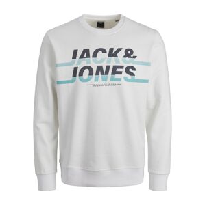 JACK & JONES Tréning póló 'CHARLES'  fehér / fekete / türkiz
