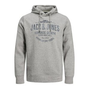 JACK & JONES Tréning póló 'BLUBOOSTER'  szürke / tengerészkék