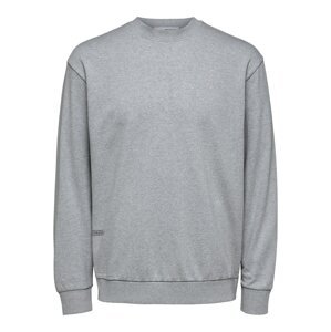 SELECTED HOMME Tréning póló  szürke melír / fekete