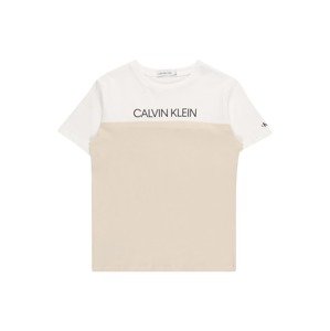 Calvin Klein Jeans Póló  fekete / fehér / tojáshéj