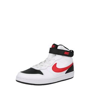 Nike Sportswear Sportcipő 'Court Borough Mid 2'  fehér / fekete / tűzpiros