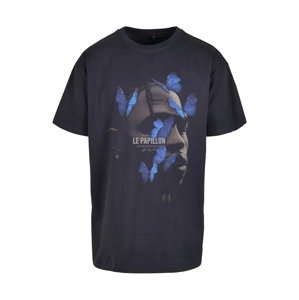 MT Upscale Póló 'Le Papillon'  kék / éjkék / greige