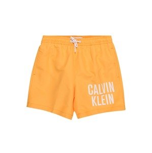 Calvin Klein Swimwear Rövid fürdőnadrágok  fehér / világos narancs