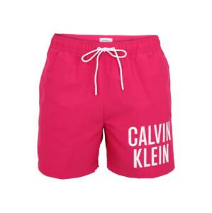 Calvin Klein Rövid fürdőnadrágok  rózsaszín / fehér