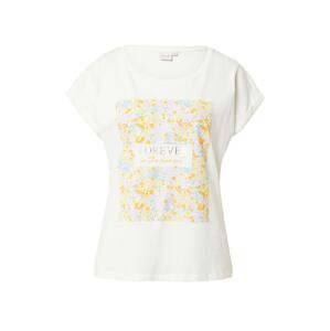 Cream T-Shirt 'Frigga'  levendula / piszkosfehér / világos sárga / méz / ezüst