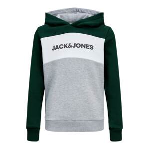 Jack & Jones Junior Tréning póló  fenyő / fehér / szürke