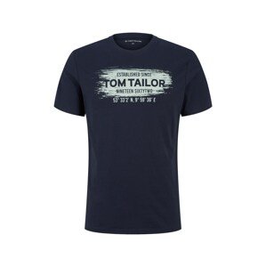 TOM TAILOR Póló  tengerészkék / világosszürke