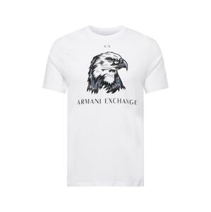 ARMANI EXCHANGE Póló  szürke / sötétszürke / fehér