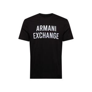 ARMANI EXCHANGE Póló  világosszürke / fekete