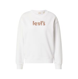 LEVI'S Tréning póló  fehér / világosbarna / karamell / pasztellsárga