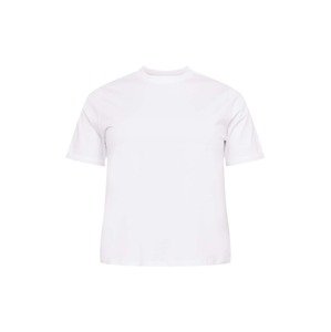 PIECES Curve Póló 'TOGETHER'  fehér / világos-rózsaszín