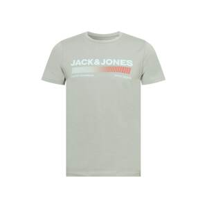 JACK & JONES Póló 'RAYMOND'  kő / azúr / sötét narancssárga