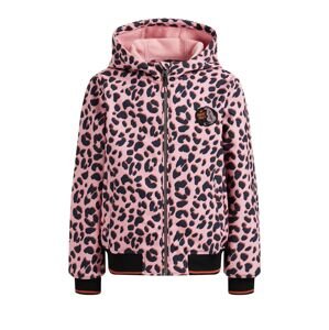 WE Fashion Téli dzseki  rózsaszín / fekete / sötétszürke