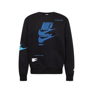 Nike Sportswear Tréning póló  fekete / kék / fehér