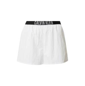 Calvin Klein Swimwear Rövid fürdőnadrágok  fekete / ezüst / fehér
