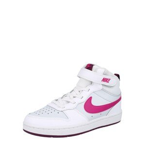 Nike Sportswear Sportcipő 'Court Borough 2'  fehér / fukszia / természetes fehér