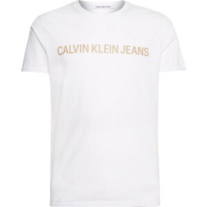 Calvin Klein Jeans Póló  fehér / púder