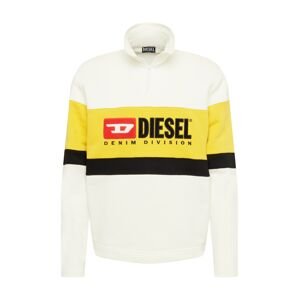 DIESEL Tréning póló 'SAINT'  sárga / fekete / fehér