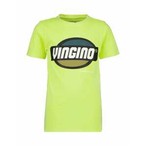 VINGINO Póló 'HUFO'  neonsárga / fekete / fehér / benzin