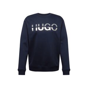 HUGO Tréning póló 'Derglas'  tengerészkék / sötétszürke / ezüst