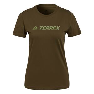 adidas Terrex Funkcionális felső 'TERREX Classic Logo'  pasztellzöld / khaki