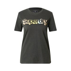Superdry Póló 'Vintage Core Logo'  világoskék / sárga / őszibarack / fekete
