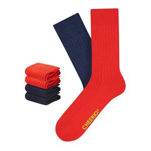 CHEERIO* Socken 'TOUGH GUY'  sötétkék / piros