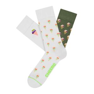 CHEERIO* Socken 'Ice Ice Baby'  zöld / fehér / vegyes színek