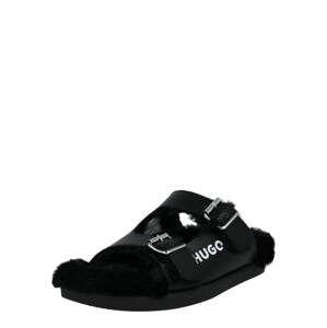 HUGO Házi cipő  ezüstszürke / fekete