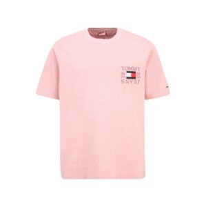 Tommy Jeans Plus Póló  világos-rózsaszín / fehér / piros / éjkék