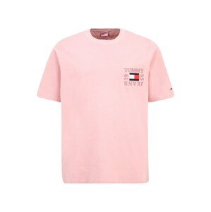Tommy Jeans Plus Póló  éjkék / világos-rózsaszín / piros / fehér