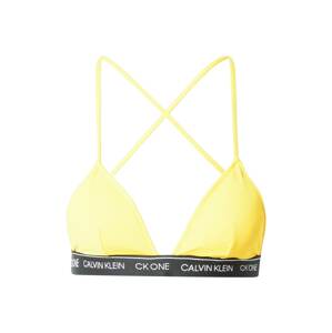 Calvin Klein Swimwear Bikini felső  sárga / fekete / fehér