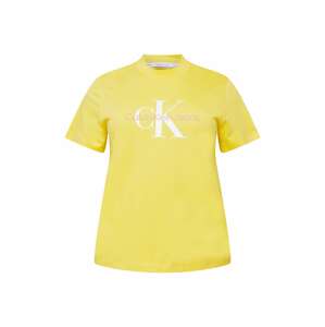 Calvin Klein Jeans Curve Póló  sárga / fehér / púder