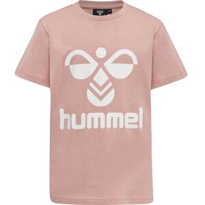 Hummel Póló 'Tres'  fehér / világos-rózsaszín