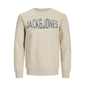 JACK & JONES Tréning póló  fehér / kék / bézs