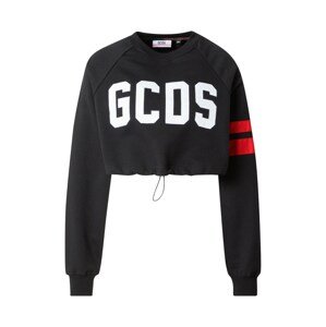 GCDS Sweatshirt  fekete / fehér / piros