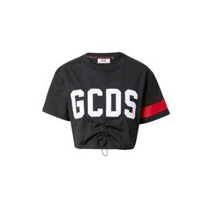 GCDS Póló  fekete / fehér / piros