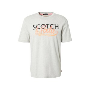 SCOTCH & SODA Póló  szürke melír / sárgabarack / fekete